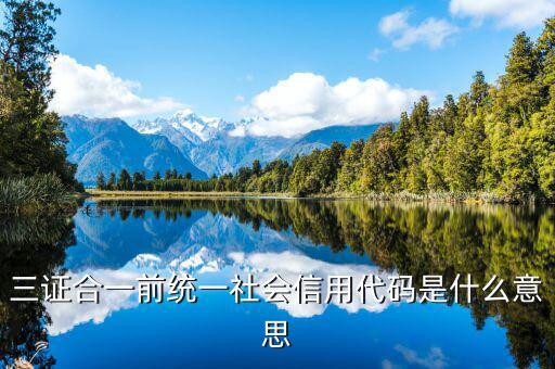 社會統(tǒng)一信用代碼是什么，深圳碼統(tǒng)一社會信用代碼是什么