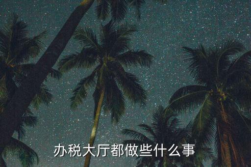 地稅大廳干什么，地稅大廳工作人員怎么工作