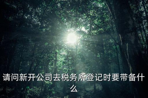 新公司國稅登記需要什么資料，剛辦的營業(yè)執(zhí)照到國稅局登記需要那些材料