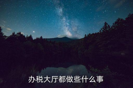 稅務(wù)大廳承擔(dān)什么責(zé)任，辦稅大廳都做些什么事