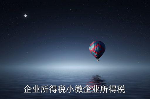 什么企業(yè)算小微企業(yè)所得稅，企業(yè)所得稅小微企業(yè)所得稅