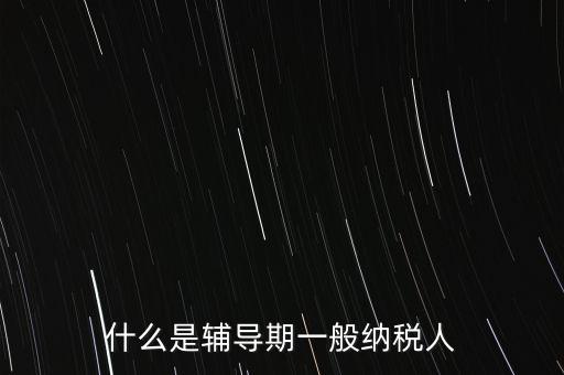 什么事輔導(dǎo)期，一般納稅人輔導(dǎo)期無論是工業(yè)還是商業(yè)等都是6個(gè)月嗎