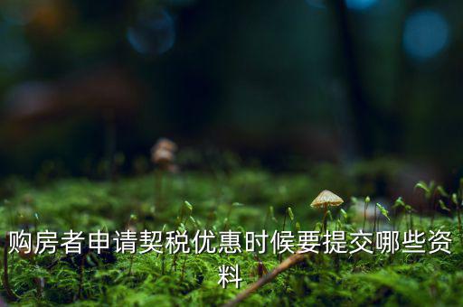 辦理契稅優(yōu)惠需要什么資料，如何辦理首套房契稅減免需要什么材料