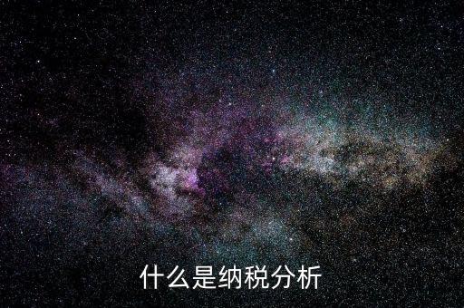 稅收數(shù)據(jù)分析是什么，稅收評(píng)估是什么