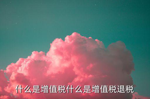 增值稅出口退稅是什么，出口退稅指的是什么