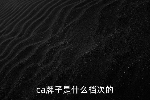 ca棒是什么牌子，ca是什么牌子全稱是什么