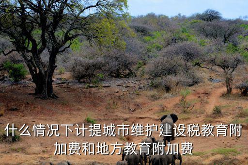 什么情況下免交地方教育稅附加，什么情況下計(jì)提城市維護(hù)建設(shè)稅教育附加費(fèi)和地方教育附加費(fèi)