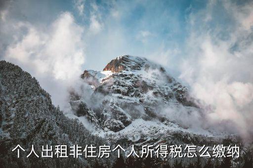 出租非住宅房屋交什么稅，個(gè)人出租非住房出現(xiàn)行綜合稅率是多少是哪些稅種