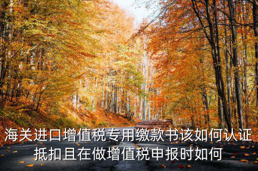 海關(guān)進口增值稅專用繳款書如何抵扣，海關(guān)進口增值稅繳款書怎么抵扣