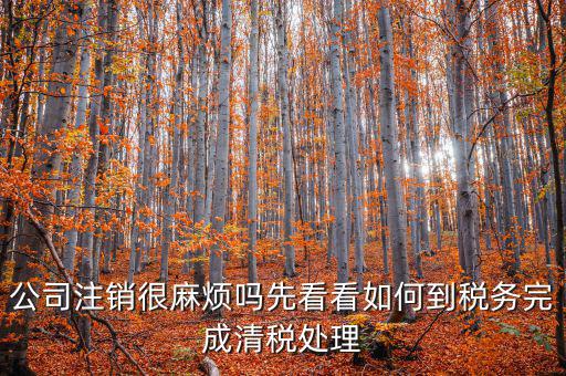 如何完成注銷清稅，如何注銷稅戶