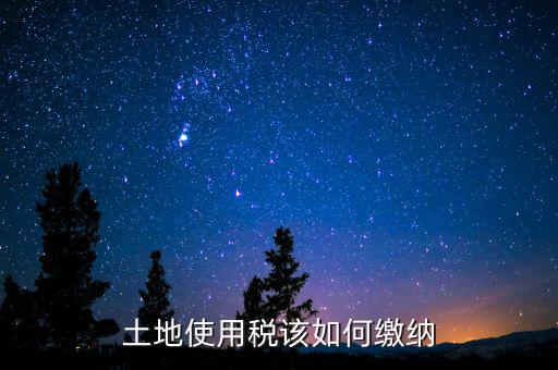 土地使用稅如何繳納，土地使用稅該如何繳納