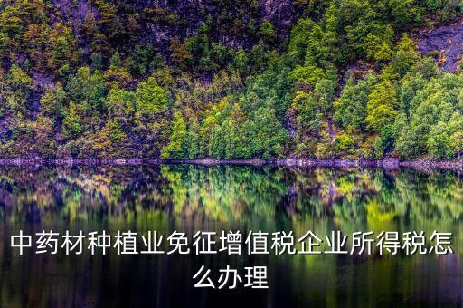 代開的免稅中藥材如何抵扣，中藥材進項抵扣