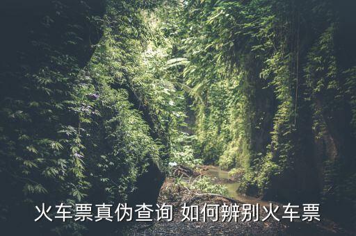 火車(chē)票真?zhèn)尾樵?如何辨別火車(chē)票