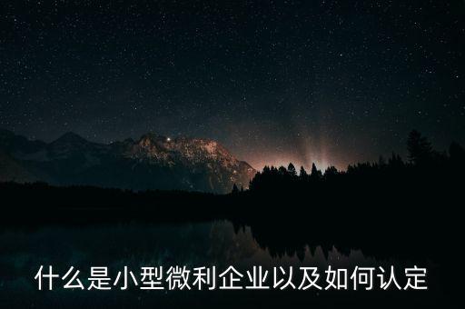 如何申請小微企業(yè)認(rèn)證，怎么申請辦理小微企業(yè)