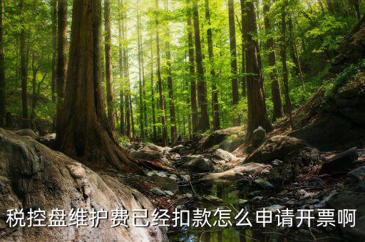 如何通過微信交納稅控盤繼費，稅控盤維護費已經(jīng)扣款怎么申請開票啊
