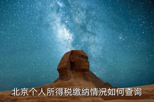 如何查詢北京個稅繳納記錄，怎么查北京納稅連續(xù)繳納月數(shù)