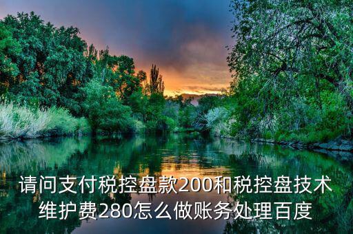 百望稅控280元 如何入賬，稅控280元收到發(fā)票怎么入賬