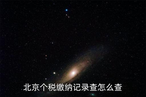 北京如何查詢個稅繳費記錄查詢密碼，北京個稅繳納記錄查怎么查