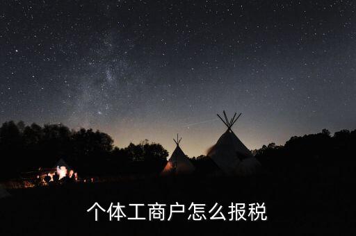 個(gè)體工商戶(hù)怎么報(bào)稅