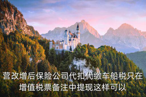 營改增車船稅如何入賬，營改增后車船稅發(fā)票如何入賬
