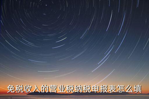 免稅如何填寫(xiě)申報(bào)，免稅企業(yè)如何填報(bào)增值稅納稅申報(bào)表