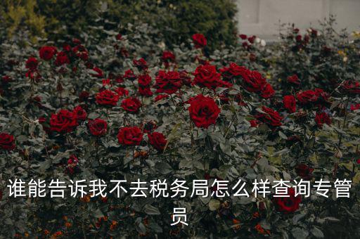 如何查納稅人的稅管員，誰能告訴我不去稅務(wù)局怎么樣查詢專管員