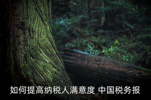 如何落實(shí)便民春風(fēng)行動(dòng)，如何提高納稅人滿意度 中國稅務(wù)報(bào)