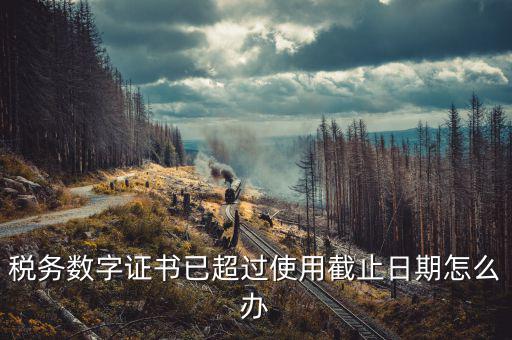 稅務數(shù)字證書過期如何更新，數(shù)字CA證書將過期該如何更換