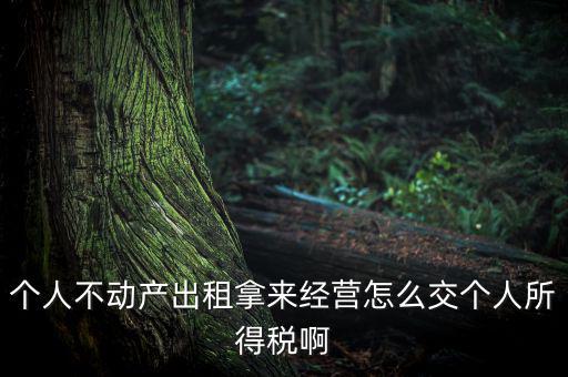 個人出租不動產如何納稅，個人房產出租應如何納稅 住宅可按5稅率征收