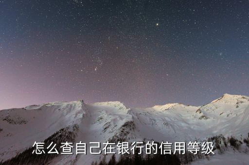 如何在網(wǎng)上查詢納稅人信用等級(jí)，怎么查自己在銀行的信用等級(jí)