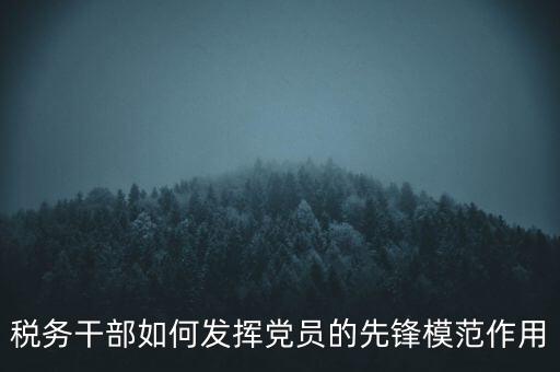 稅收征管改革黨員如何發(fā)揮作用，稅務(wù)干部如何發(fā)揮黨員的先鋒模范作用