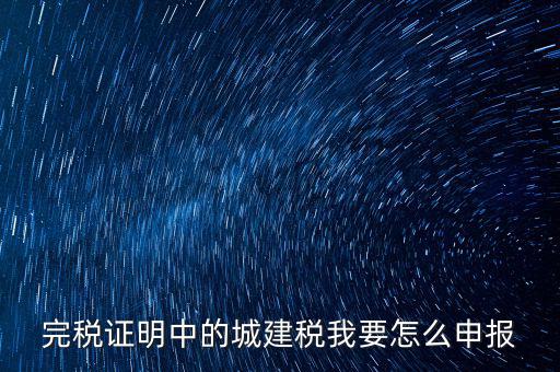 城市維護(hù)建設(shè)稅如何報(bào)稅，城建稅申報(bào)
