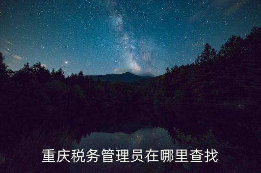 國稅網(wǎng)站如何查詢管理員，重慶稅務(wù)管理員在哪里查找