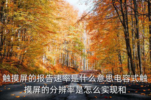 觸摸屏的報告速率是什么意思電容式觸摸屏的分辨率是怎么實現和