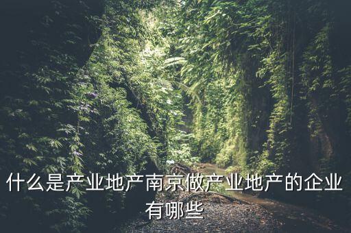 什么是產(chǎn)業(yè)地產(chǎn)，總是說產(chǎn)業(yè)地產(chǎn)的可是連什么是產(chǎn)業(yè)地產(chǎn)我還是不知道啊