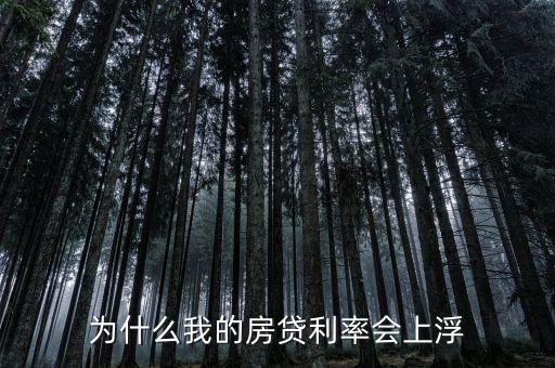 房貸為什么要上浮，為什么貸款利率要上浮