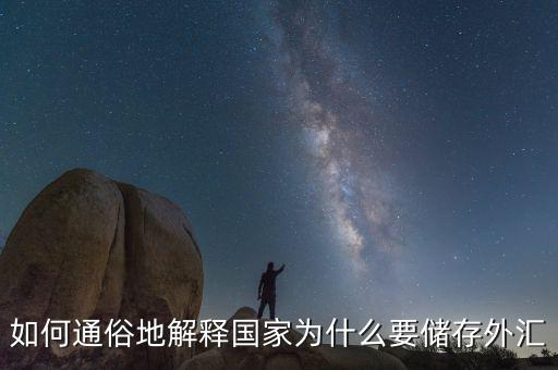 為什么要外匯儲備，為什么要儲存外匯