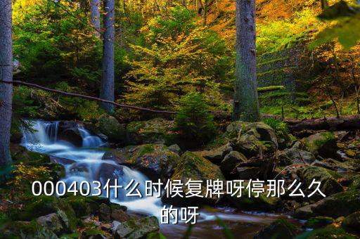 2014成飛集成什么時(shí)候復(fù)牌，000403什么時(shí)候復(fù)牌呀停那么久的呀