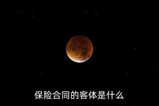 保險合同客體是什么意思，人身保險合同的客體具體是指什么