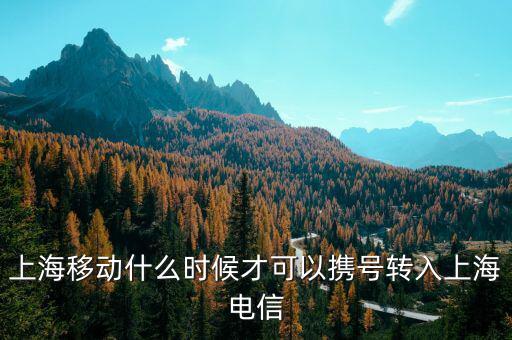 上海什么時(shí)候攜號(hào)轉(zhuǎn)網(wǎng)，上海攜號(hào)轉(zhuǎn)網(wǎng)