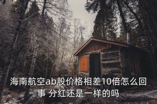 海航b股是什么意思，海南航空ab股價格相差10倍怎么回事 分紅還是一樣的嗎