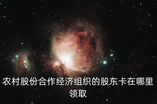 農村股份合作經(jīng)濟組織的股東卡在哪里領取