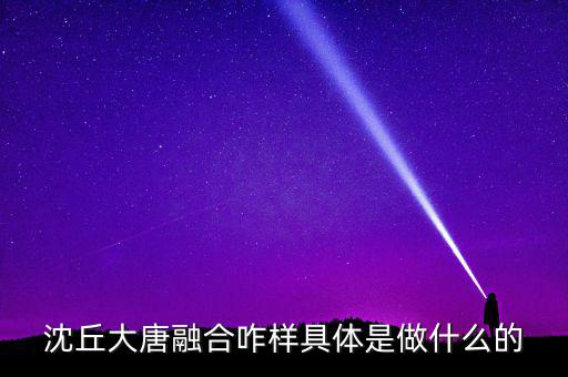 大唐融合是干什么的，沈丘大唐融合咋樣具體是做什么的
