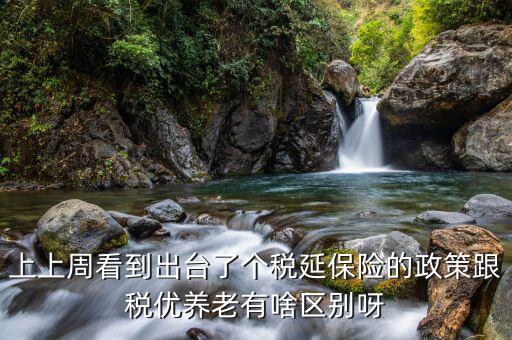 上上周看到出臺了個稅延保險(xiǎn)的政策跟稅優(yōu)養(yǎng)老有啥區(qū)別呀