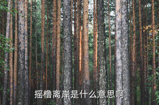 離岸是什么意思，搖櫓離岸是什么意思啊