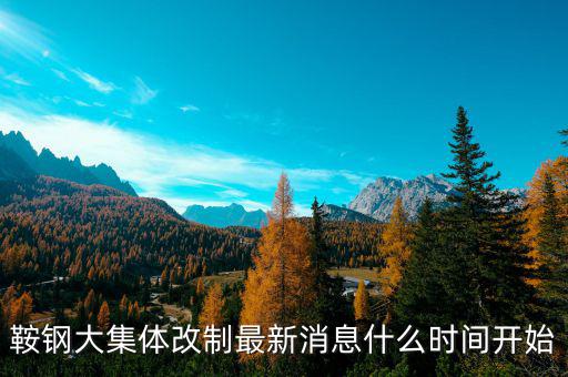鞍鋼什么時(shí)間改制，鞍鋼大集體改制最新消息什么時(shí)間開(kāi)始