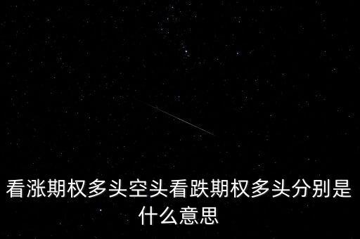看跌期權(quán)是什么意思，看漲期權(quán)多頭空頭看跌期權(quán)多頭分別是什么意思