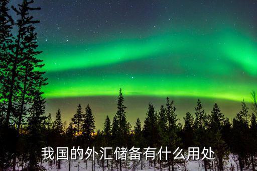 國家外匯儲備是干什么用的，國家外匯儲備的用途有哪些
