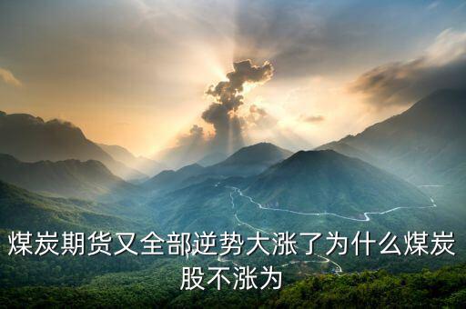 為什么煤炭股，煤炭期貨又全部逆勢(shì)大漲了為什么煤炭股不漲為