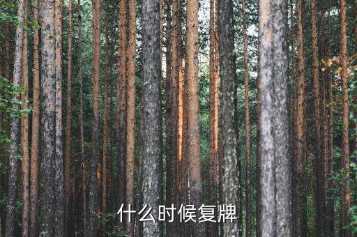 三特索道什么時(shí)候復(fù)牌，000560各位大神知道啥時(shí)候復(fù)牌